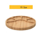 Supply 4 Divided Bamboo Serving Dish Food Tray