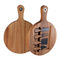 Manufacture Acacia Cheese Board Set with Gold Color Knives Set for Exclusive Collections