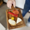 Laser-Engraved Acacia Wood Serving Board Custom Serving Tray with Handles