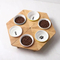 Anti - Spillage Ceramic Pet Food Bowl with Bamboo Stand for Dogs and Cats