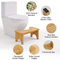 Natural Non - Slip Bamboo Squatting Toilet Stool for Adults and Children