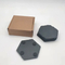 Heat - Resistant Hexagonal Slate Coasters for Coffee and Tea