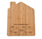 Charming House-Shaped Bamboo Serving Board for Unique Gifts