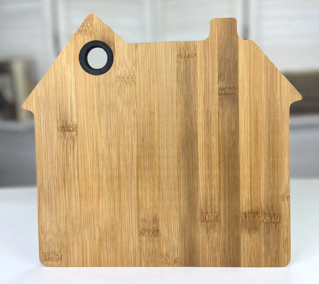 Unique House-Shaped Bamboo Cutting Board Perfect for Gifting