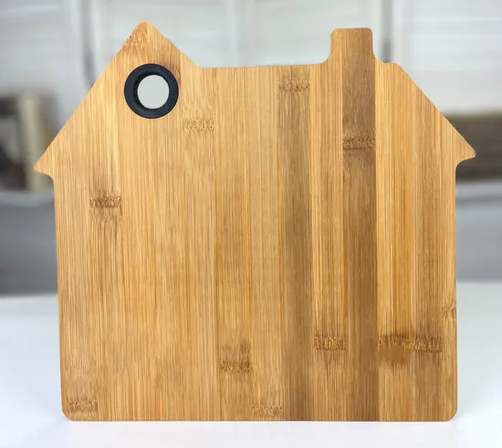 Unique House-Shaped Bamboo Cutting Board Perfect for Gifting