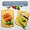 Premium 2-Piece Bamboo Cutting Board Set for Culinary Enthusiasts