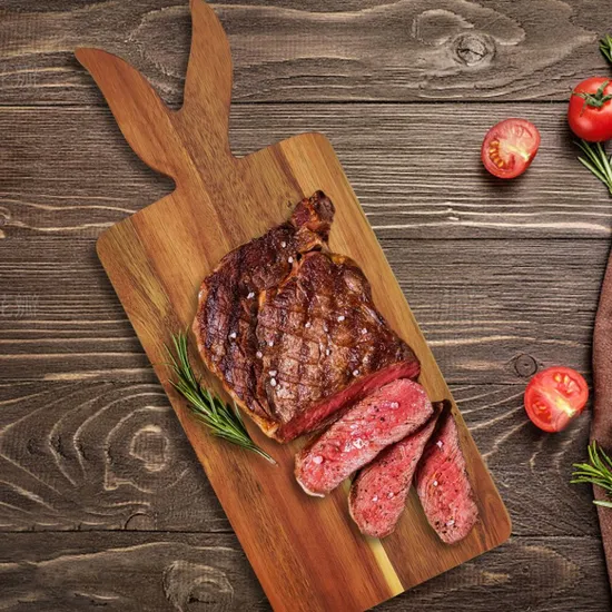 Premium Non-Slip Acacia Wood Cheese Board and Serving Set
