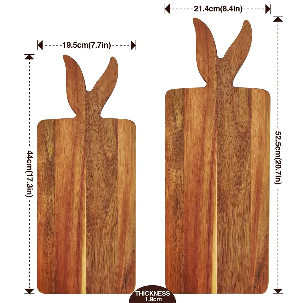 Premium Non-Slip Acacia Wood Cheese Board and Serving Set