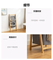Large-Capacity a-Shaped Double-Layer Bamboo Fabric Storage Shelf Laundry Basket for Bathroom
