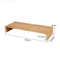 Bamboo Desktop Monitor Stand Riser with Storage Organizer for Office
