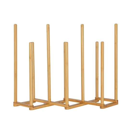 Free Standing 5 Pair Bamboo Boot Rack