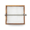 Acacia Wood Napkin Holder with Weighted Stainless Steel Center Bar
