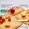 Large Bamboo Chopping Block Set of 3 for Fruit Vegetable Cutting