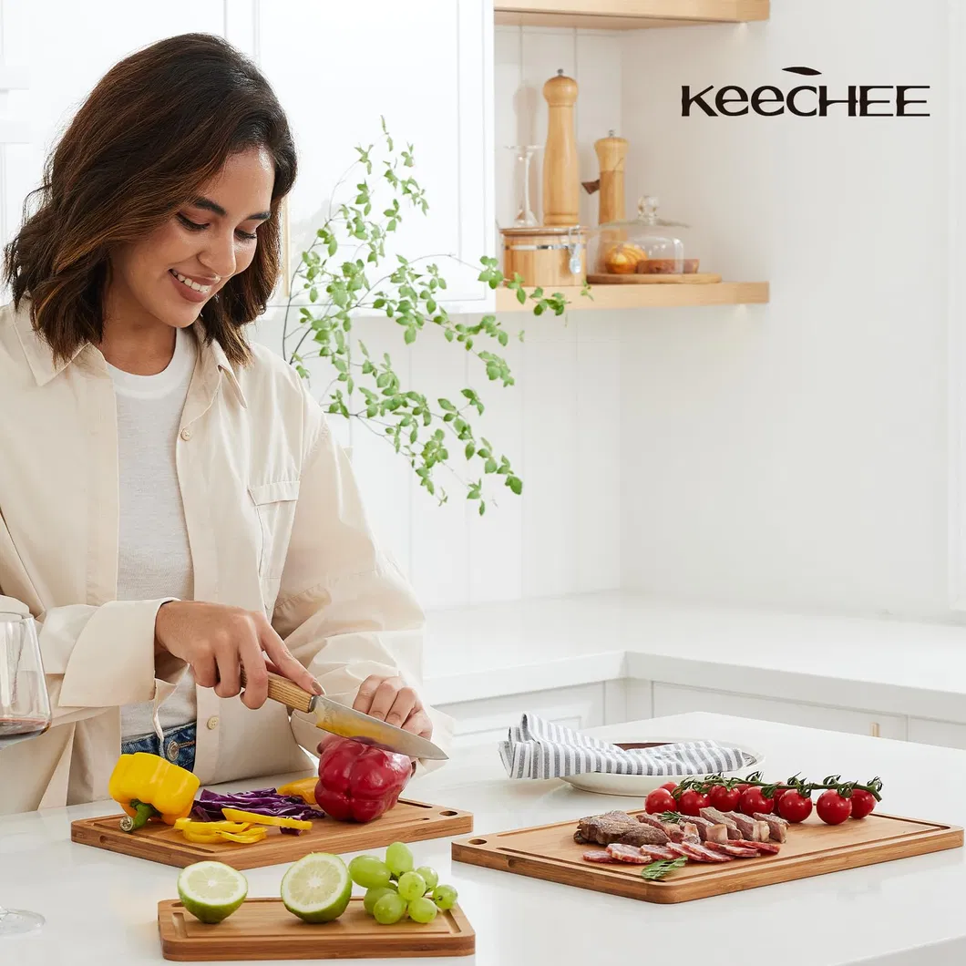 Hot Selling Deep Carbonized Bamboo Cutting Board Set of 3