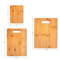 3-Piece Bamboo Cutting Board Set for Kitchen