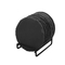 Custom Engraved Round Shaped Black Slate Coasters with Metal Holder