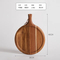 Luxury and Long-Lasting Round Acacia Food Serving Tray with Handle