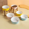 Neck-Protecting Ceramic Dog Bowl and Cat Bowl for Feeding Water and Food