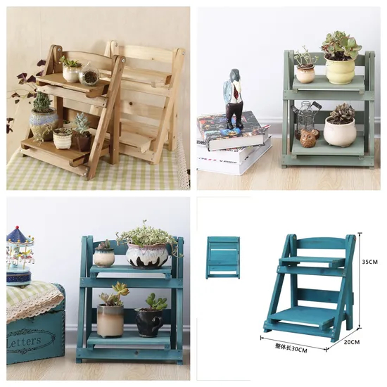 Garden Decoration Wooden Flower Stand Flower Rack for Hanging Plants