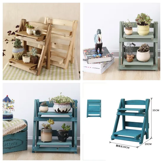Garden Decoration Wooden Flower Stand Flower Rack for Hanging Plants