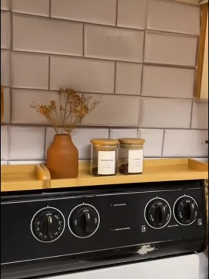 Magnetic Bamboo Wall Storage Rack for Spice Organization