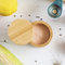 Elegant Bamboo Salt Cellar Spice Box with Magnetic Lid
