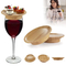 Reusable Eco Wine Glass Bambo Covers Charcuterie Topper Coasters for Family Gatherings