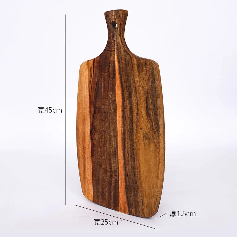 Personalized Wood Food Cutting Board with Handle