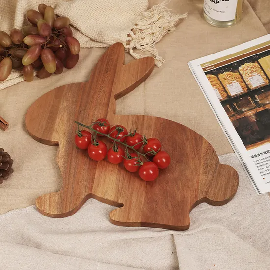 Antique - Inspired Acacia Wood Serving Board with Hanging Hole