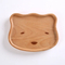 Japanese Style Leaf Shape Beech Wood Snack Plates for Home