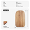 Practical Double-Sided Acacia Wood Serving Board Cutting Board for Kitchen