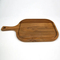 Acacia Wood Food Serving Tray with DIP Groove