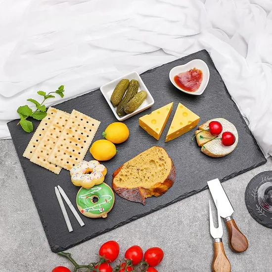 Hot Selling Large Black Slate Serving / Charcuterie Board