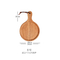 Round Wood Pizza Serving Tray Set of 3 with Handle