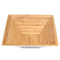 Large Square Bamboo Salad Bowl Fruit Bowl with Color Painting