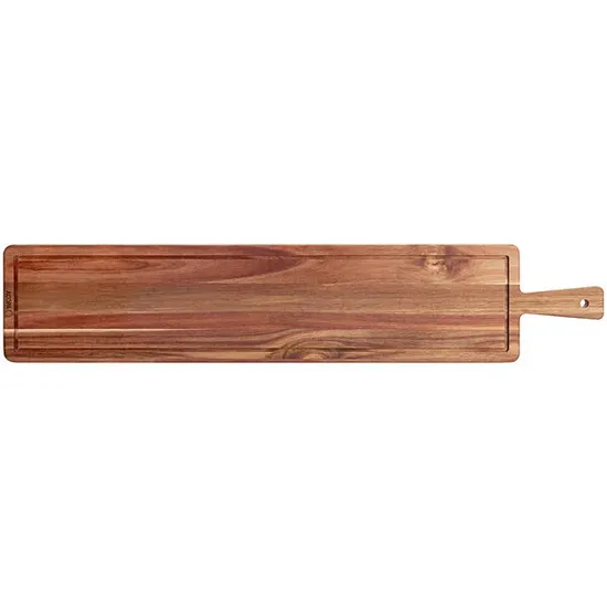 Long Paddle Shape Wood Serving Board Charcuterie Board for Events