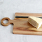 Well - Constructed Marble Wood Cheese and Snack Board with Handle