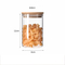 Kitchen Canisters Glass Food Storage Jars with Bamboo Wooden Lids for Sugar Candy Containers Set
