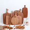 Ebony Wood Cutting Board Serving Board Set of 3 for Camping
