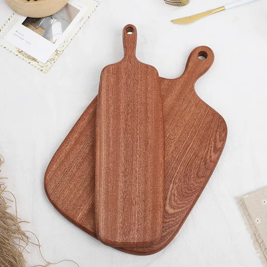 Double-Side Ebony Wood Cutting Board Set with Hanging Hole