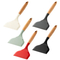 Beech Handle Non-Stick Wide Silicone Jade Burning and Frying Shovel for Kitchen
