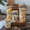 Small Capacity Square Glass Food Storage Container with Bamboo Lid