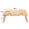Foldable Rectangle Bamboo Wine Table Picnic Table for Outdoor