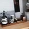 6-Piece Acacia Wood Vanity Tray Set/ Office Desk Organizer and Storage - Holds Small Items