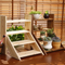 Multi-Layer Wood Flower Stand Succulent Display Stand Flower Pot Rack Shelf Balcony Plant Rack