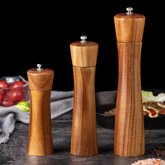 Well - Crafted Manual Acacia Wood Grinder for Pepper and Spice