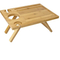 Portable Outdoor Bamboo Wood Beach Wine Rack Wine Table for Picnic