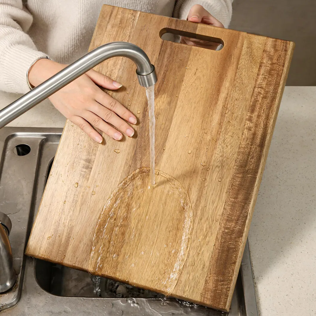 Hot Selling Acacia Wood Cutting Board Set of 3 with Holder