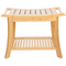 Thickened Bamboo Bathroom Stool with Towel Hanging Function