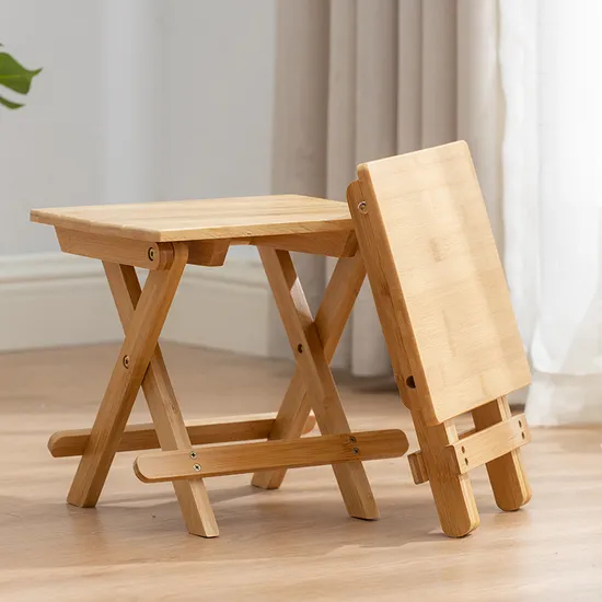 Portable Bamboo Folding Stool Outdoor Fishing Stool Camping Stool